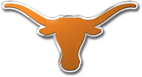 Patch Collection University of Texas Longhorns Team Logo Colored Aluminum Car Auto Emblem