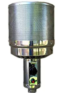 Hiland 2 1/2" Pole THP-Burner-2.5 Part, Tall(Complete Burner), One Size, Grey