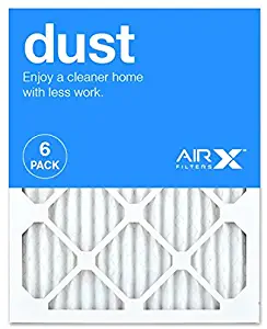 AIRx DUST 16x20x1 MERV 8 Pleated Air Filter - Made in the USA - Box of 6