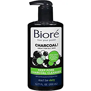 Biore Deep Pore Charcoal Cleanser, 6.77 Ounce