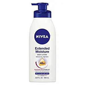 Nivea Extended Moisture Body Lotion, Relieves Dry, Tight Skin 48hrs Provitamin B5 & Hydra Iq, Deep to Dry Skin 21fl Oz