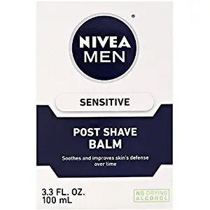 NIVEA FOR MEN Sensitive Post Shave Balm 3.30 oz (Pack of 10)