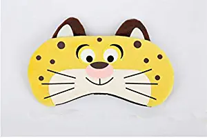 Grandey 1PCS Bunny/Tiger/Fox/Sloth Sleep Mask Rest Travel Relax Sleeping Aid Blindfold Ice Cover Eye Patch Sleeping Mask Case (Tiger)