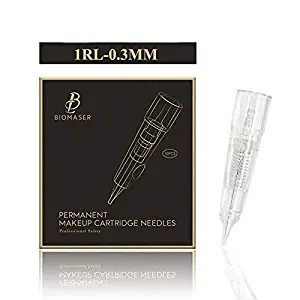 Cartridge Needles – BIOMASER 10PCS Sterilized Permanent Makeup Cartridge Needles Tattoo Needle Fits for Permanent Makeup Machine Pen T100 P1 X1 for Eyebrow Eyeliner Lip (1R-0.3MM)