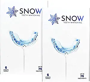 Snow Teeth Whitening At Home System – The Original All In One Kit For Regular and Sensitive Teeth - Safe For Braces, Enamel, Veneers, And Crowns (2 Pack)