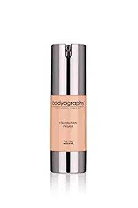 Bodyography Foundation Primer (Neutral): Flawless Anti-Aging Salon Makeup Primer w/Vitamin E, A, Jojoba, Grapeseed Oil | Control Shine | Gluten-Free, Cruelty-Free, 1 oz.