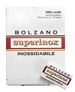 100 Bolzano Inossidabile Double Edge Safety Razor Blades