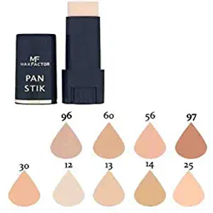 MAX FACTOR Pan Stick Face Foundation Make Up, Over 10 Different Cosmetic Shades Poducts To Choose From - (96 Bisque Ivory, 1 PACK) by Max Factor