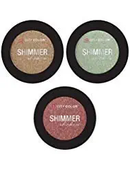 City Color- Shimmer Shadow/ 3 Pack Eyeshadow (Sandstorm, Tidepool, YAS!)