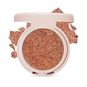 ETUDE HOUSE [Blossom Picnic] Air Mousse Eyes (#OR201 Dancing Coral) | Metal Glitter Eyeshadow That Gives Out a Dazzling Sparkle Effect with Different Types of Pearls | K-beauty