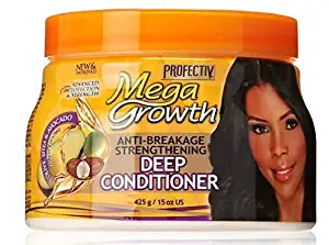 Mega Growth Anti-Breakage Strengthening Deep Conditioner - Hydrating Hair Mask, Restores & Repairs Damaged Fragile Hair, Revitalizes, Renews, Protects From Damage, Restores Softness & Shine, 15 oz.