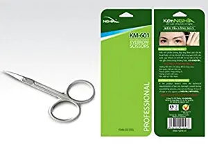 Stainless Steel Curved Facial Hair Scissor, Eyebrow Trimmer , Growing Scissor for shaving Nose and Mustache Trimming - For Men and Women