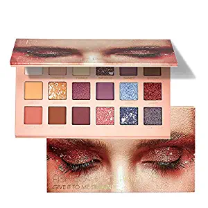 Pudaier 18 Colors New Nude Eyeshadow Palette Long Lasting Multi Reflective Shimmer Matte Glitter Pressed Pearls Eye Shadow Makeup Pallet