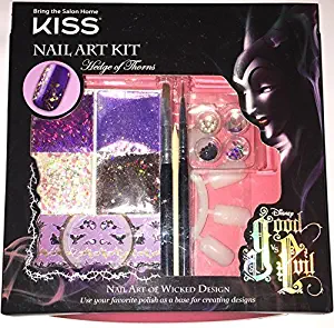 Kiss Disney Kit Good VS Evil Nail Art Kit (Purple - Hedge of Thorns)