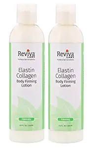 Reviva Labs Elastin & Collagen Body Firming Lotion with DMAE, 8 ounce (Pack of 2)