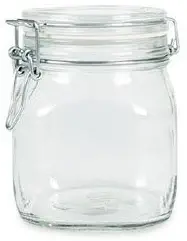 Bormioli Rocco SYNCHKG009319 B0727PL21D Fido Glass Canning Jar Italian.75, Clear