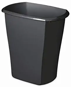 STERILITE 10529006 Wastebasket Can, Black