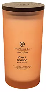 Chesapeake Bay Candle Scented Candle, Love + Passion (Grapefruit Mango), Large