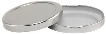 Crown Cork EAP Innovations Silver Lug Lid for Reg. Mouth Mason Jars, Case of 12