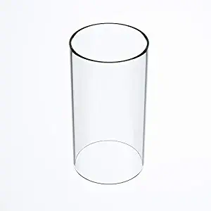 TLLAMP Large Size Hurricane Candle Holder Glass, Glass Cylinder Open Both Ends, Open Ended Hurricane, Glass Lamp Shade Replacement (2.5" Wide x 8" Tall) Multiple Specifications