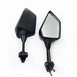 NBX- Black Left and Right Rearview Side Mirror For Compatible with KAWASAKI NINJA 250R EX250 2008-2013