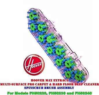 Hoover Max Extract Multi-Surface Pro Carpet & Hard Floor Deep Cleaner Anti-Microbial Spinscrub Brush Assembly. For Hoover FH502200, FH50230 and FH 50240 Model SteamVacs.