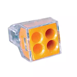 Wago Wire Connector 600 V Clear 4 Conductor 100 / Box