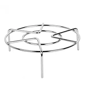 Steam Rack,Steaming Rack Stand,Steamer Basket,Heavy Duty Stainless Steel Metal Multi-function By Meleg Otthon (5.9" Diameter X2.7"High)