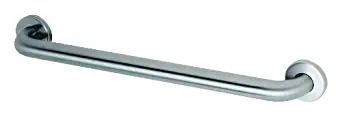 Bobrick 6806.99x42 304 Stainless Steel Straight Grab Bar with Concealed Mounting Snap Flange, Peened Gripping Surface Satin Finish, 1-1/2