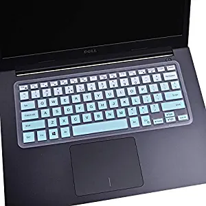 Keyboard Cover for Dell Insprion 14 3442 3446 3447 3451 5447 5448 5458 5491 7447 7472, Dell Inspiron 13-5368 13-7368 13-7378, Dell Insprion 14 3000 5000 Protective Cover Skin-Mint Green