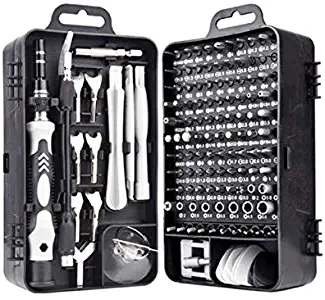 MARATTI Precision Screwdriver Kit, Upgrade 135 in 1 Magnetic Repair Tool,Multi-Function Screwdriver Set For Repairing Laptops/Mobile Devices/Glasses/Camera/Electronic (black/purple/red) (black)