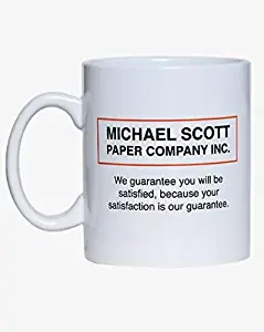 The Office, MICHAEL SCOTT - WE GUARANTEE IT, White Ceramic Coffee Mug, 16oz