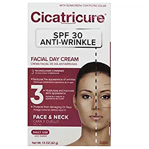 Cicatricure Advanced Face Cream for Fine Lines & Wrinkles, SPF 30, 1.5 Ounces (Packaging May Vary)