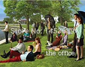 Da Bang The Office Georges Seurat Painting (Dunder Mifflin) Cast Group Workplace Comedy TV television Show Poster Print