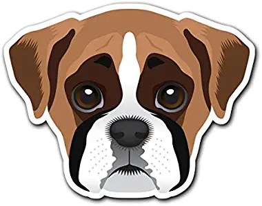 Boxer - [CUSTOMI] Dog Breed Decal Sticker for Car Truck Macbook Laptop Air Pro Vinyl