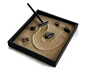 Zen Garden Handmade Kit Black Indoor Zen Garden Relaxation Gift