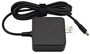 New Type C 20v 2.25A 45W Ac Adapter For: Asus Chromebook Flip C302 C213 C302C C302CA, Transformer 3 Pro T303U,100% Compatible with Asus P/N: ADP-45EB C ADP-45EW A ADP-45EW B