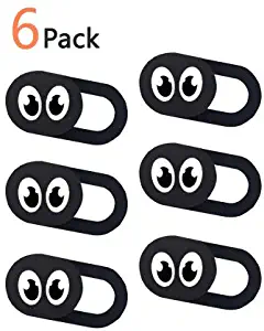 Webcam Cover Laptop Camera Covers Slide for Laptop Computer Phone Camera Privacy Covers Ultra Thin 6 Pack(Eyes)