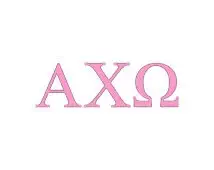 Alpha Chi Omega Sorority Decal Vinyl Sticker|Cars Trucks Vans Walls Laptop| PINK |7.5 x 2.3 in|CCI1588