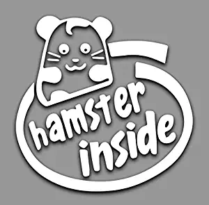GI Hamster Inside Decal Vinyl Sticker | Intel Inspiration | Cars Laptops Desktops Tablets | Premium Quality | 4" x 4"