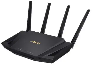 ASUS RT-AX3000 Dual Band WiFi Router, WiFi 6, 802.11ax, Lifetime Internet Security, Support AiMesh Whole-Home WiFi, 4 x 1Gb LAN Ports, USB 3.0, MU-MIMO, OFDMA, VPN
