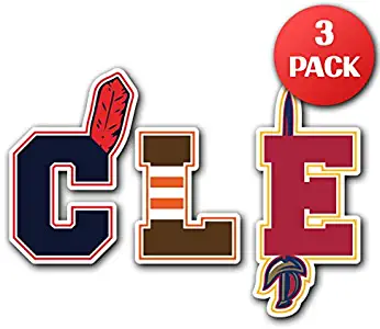 Cleveland Sports - [CUSTOMI] JDM Decal Sticker for Car Truck MacBook Laptop Air Pro Vinyl (3 Pack)