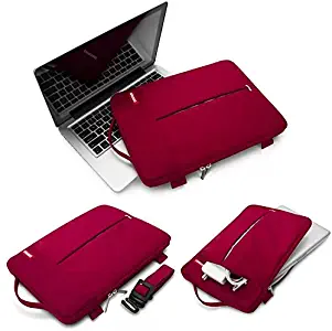 AliceTop Pofoko Red Notebook Laptop Sleeve Case Bag Handbag Shoulder Bags For 13.3" MacBook Air Pro MacBook Pro Retina