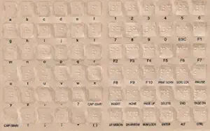 Braille Keyboard Stickers for the Blind and Visually Impaired