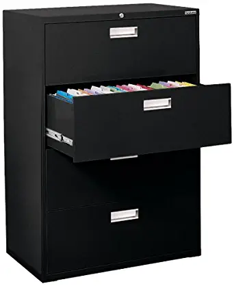 Sandusky Lee 600 Series Lateral File Steel 4-Drawer Cabinet, 36