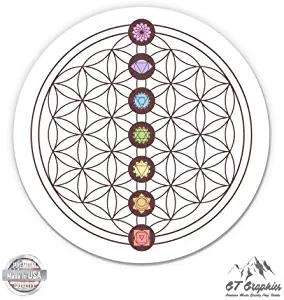 GT Graphics Seven Chakras on Flower of Life - 3