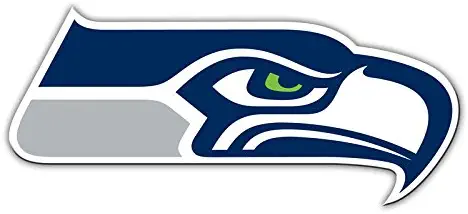 Fremont Die NFL Shop Authentic 12" Magnet Team Banner Helmet/Logo (Seattle Seahawks Logo)