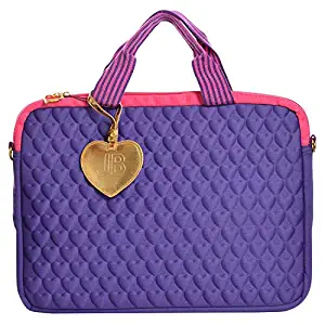 Justin Bieber Fragrance Purple Heart Laptop Bag