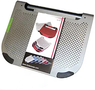 Dark Silver Aluminum 2-Sided Notebook Cooler with Anywhere Installation Fan for 15" Netbook or Notebook