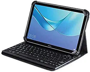 Navitech Black Bluetooth Keyboard Case Compatible with The Wallmart Onn Android 10.1" Tablet